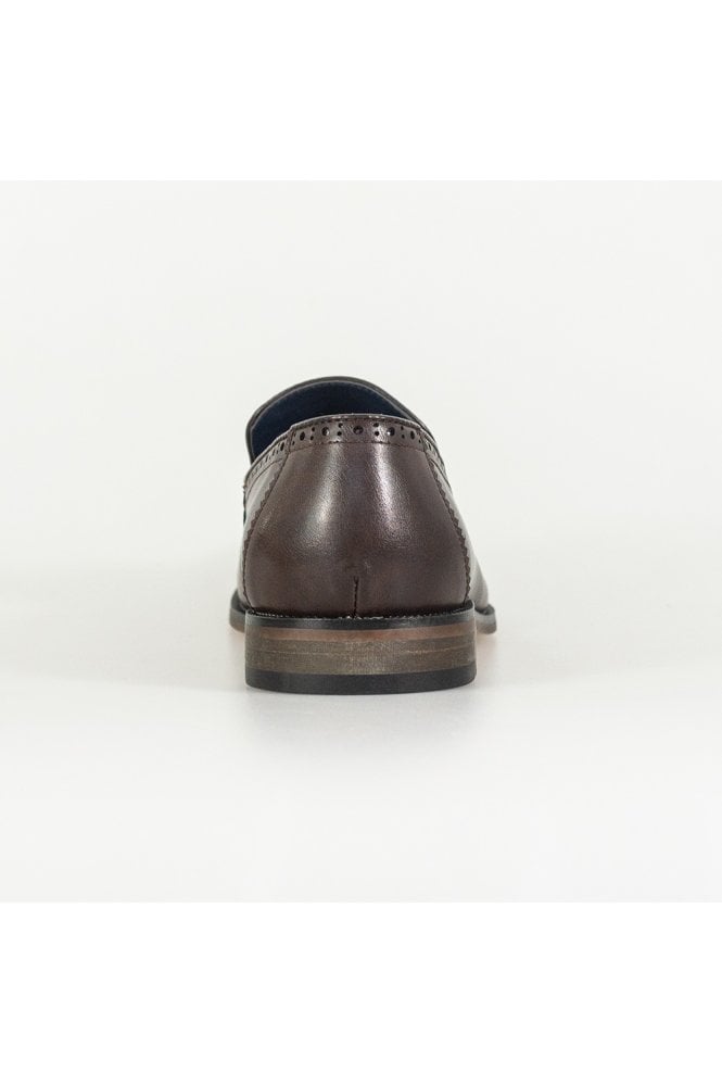 Lucius Brown Loafers by Cavani