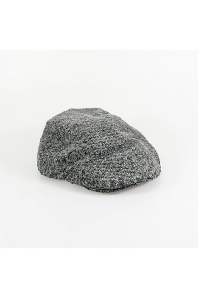 Martez Grey Tweed Flat Cap by Cavani