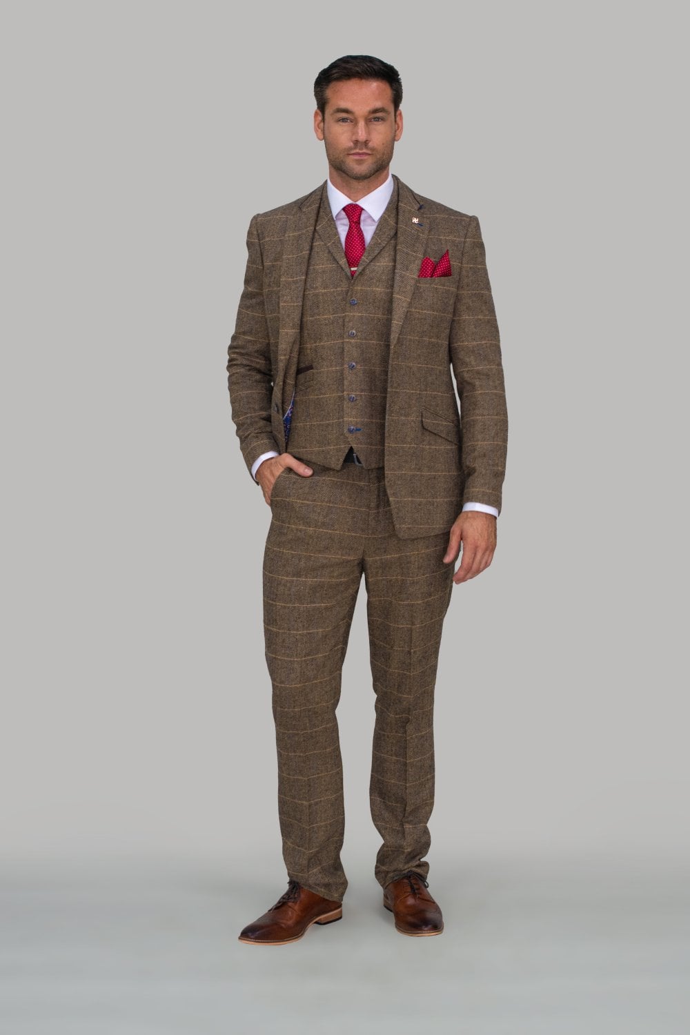 Rustic Brown Peaky Blinder suits 