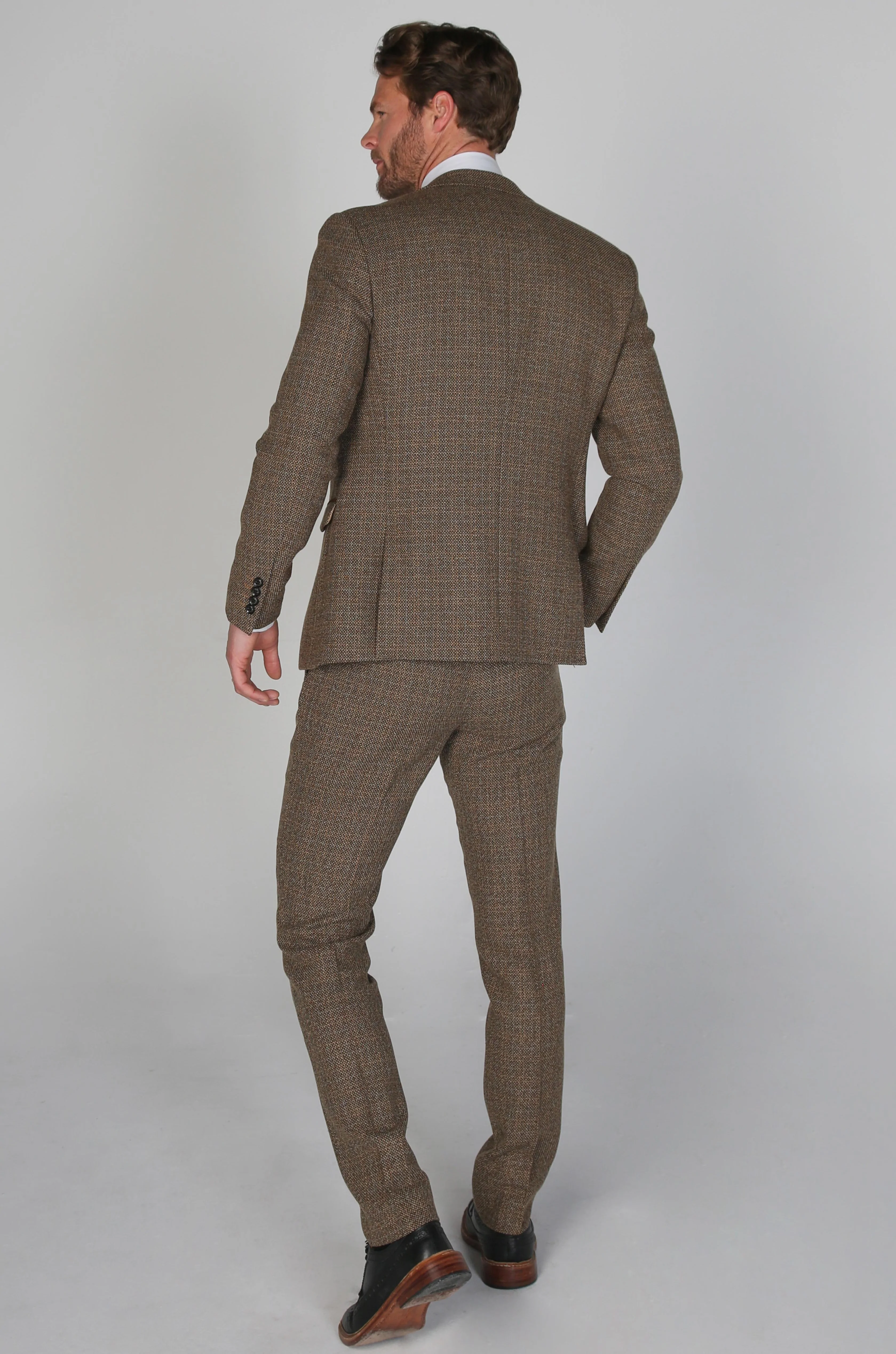 Ralph Brown Tweed Suit By Paul Andrew