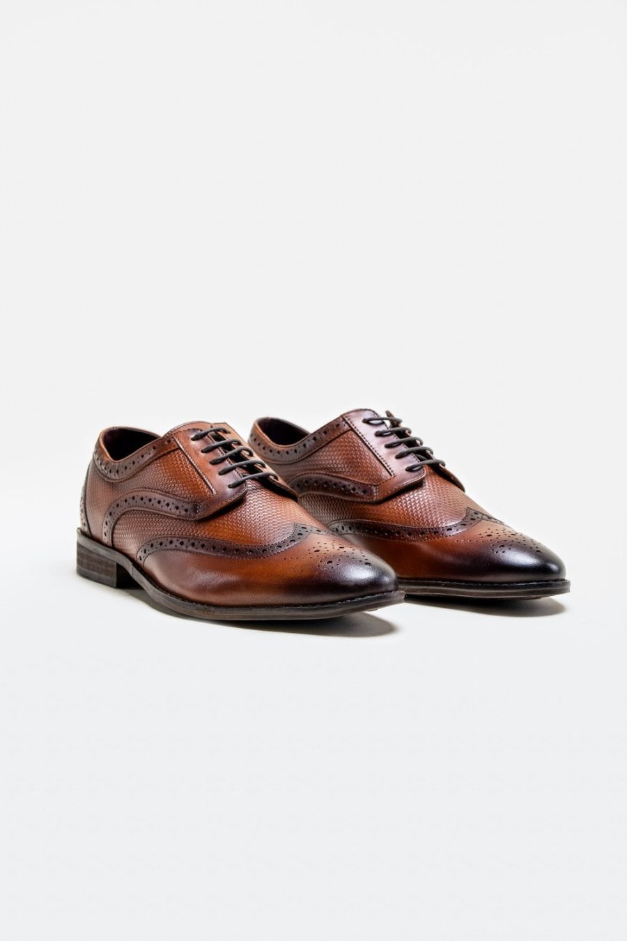 Orleans Brown Brogue Shoes by Cavani