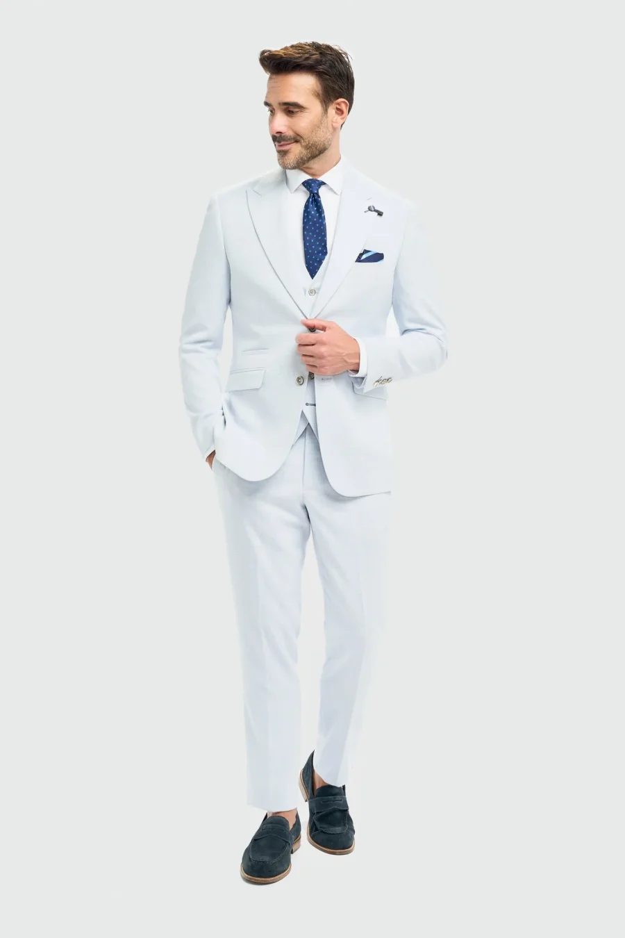 Tropez Sky Three Piece Suit by Cavani