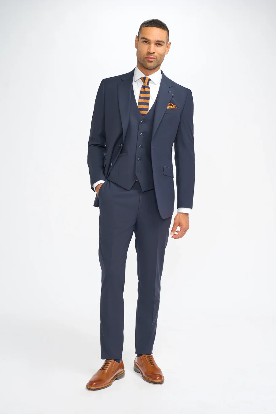 Malibu Navy Three Piece Suit by Cavani