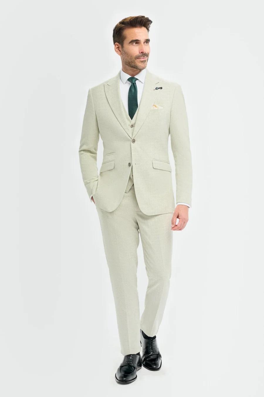Tropez Sage Three Piece Suit by Cavani